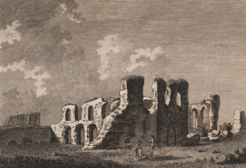 READING ABBEY, Berkshire. Plate 2. GROSE 1776 old antique print picture